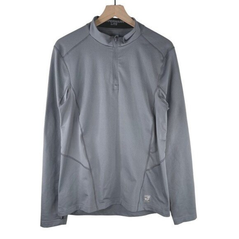 Nike Pro Combat Hyperwarm Lite 1/4 Zip Mens Large Dri Fit Pullover Performance